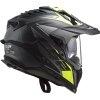 Prilba LS2 MX701 C Explorer FOCUS Matt Titanium H-V Yellow
