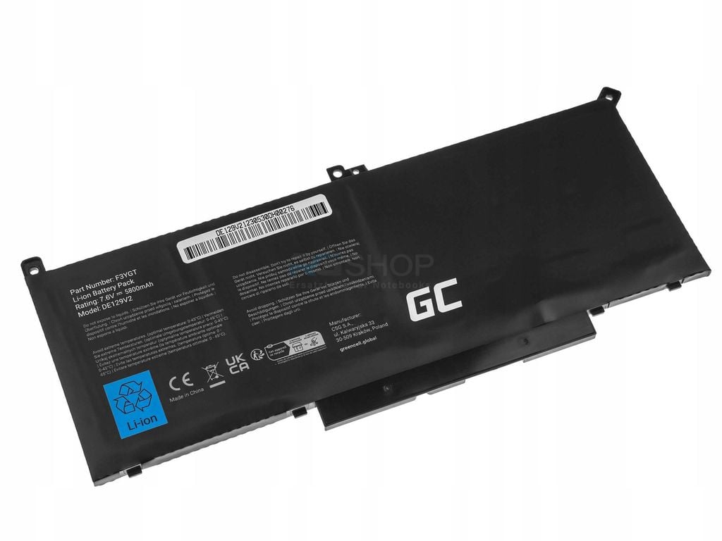 Akku F3YGT Dell für Latitude 7280 7290 7380 7390