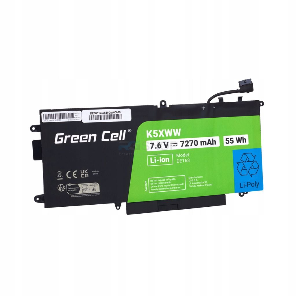 Akku K5XWW Dell Latitude 7390 2-in-1 5289 7389