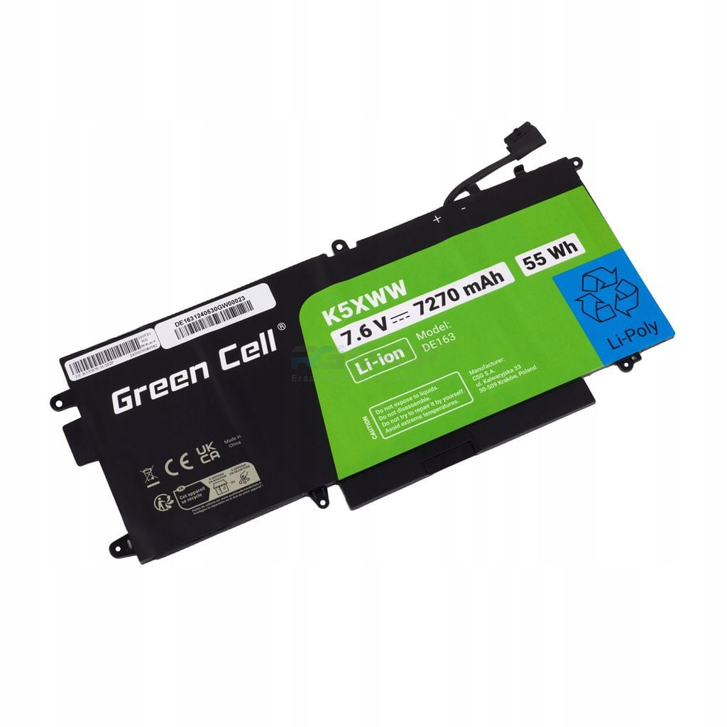 Akku K5XWW Dell Latitude 7390 2-in-1 5289 7389