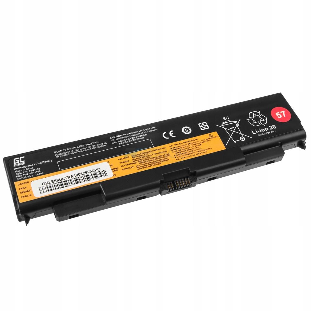 Akku Lenovo ThinkPad L440 L540 W540 6800mAh