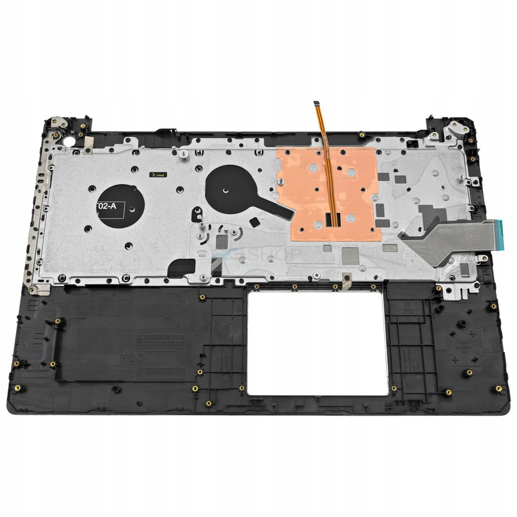 Handauflage mit Tastatur Dell Inspiron 15 5570 5575 / LED / Silber