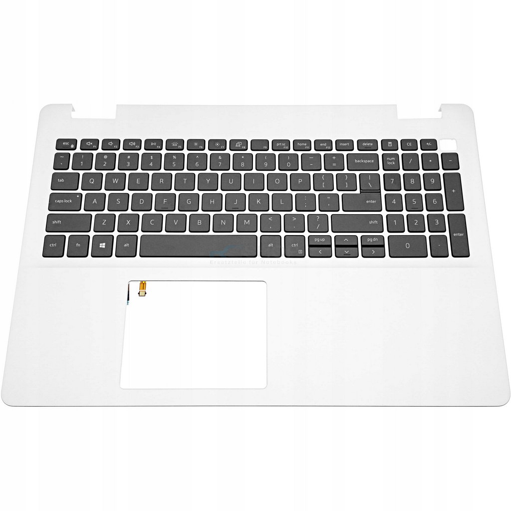 Handauflage mit Tastatur Dell Inspiron 15 5593 5594 / LED / USB-C / Silber