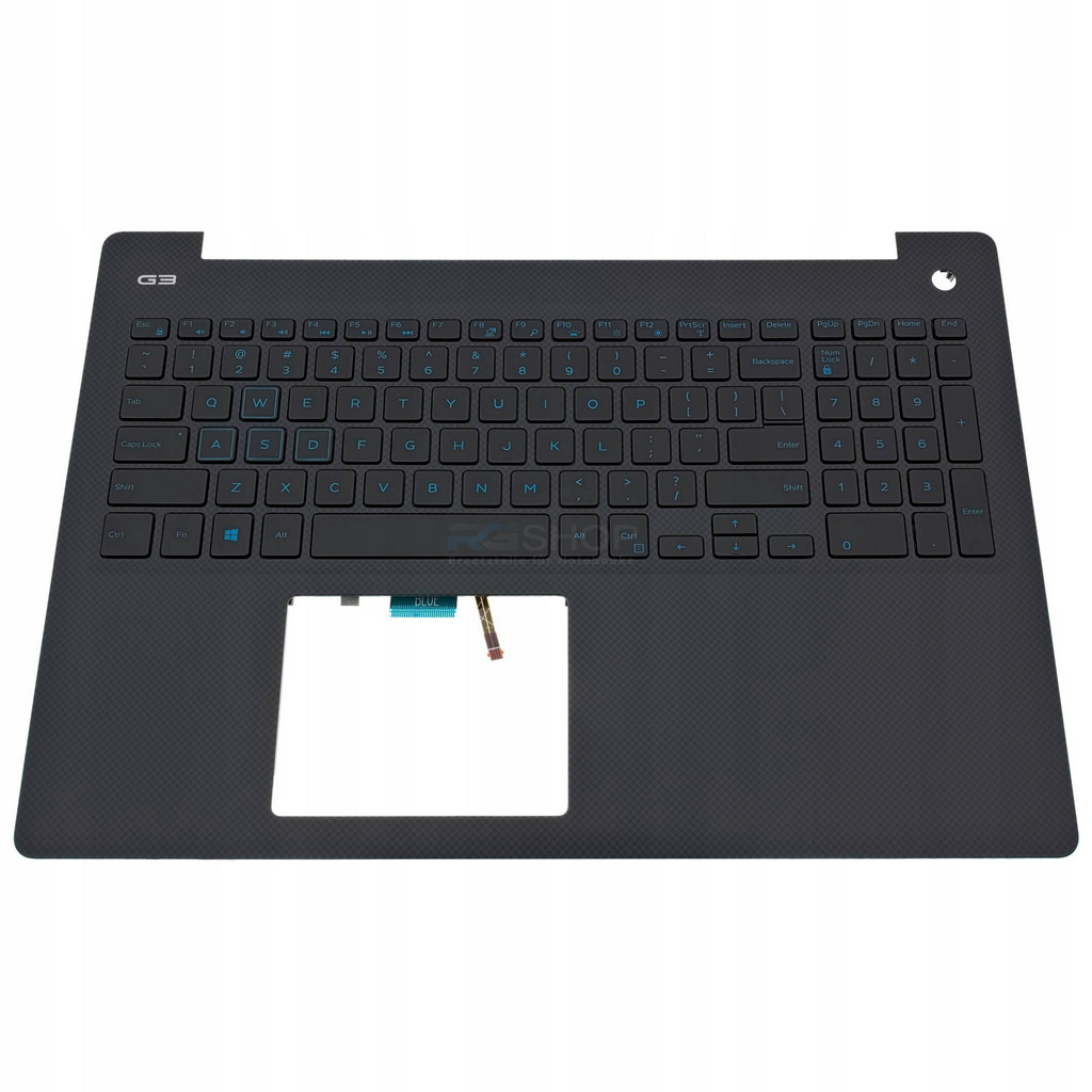 Handauflage mit Tastatur Dell Inspiron 15 G3 3579 / Blau / LED