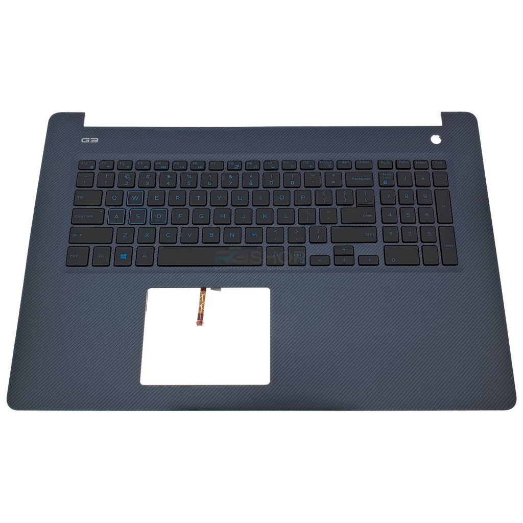 Handauflage mit Tastatur Dell Inspiron 17 G3 3779 / Blau LED