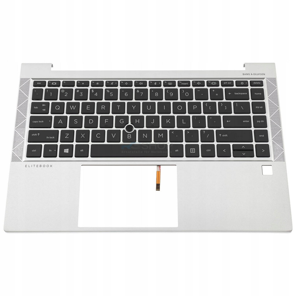 Handauflage mit Tastatur HP EliteBook 740 745 (G7 G8) / LED / Silber