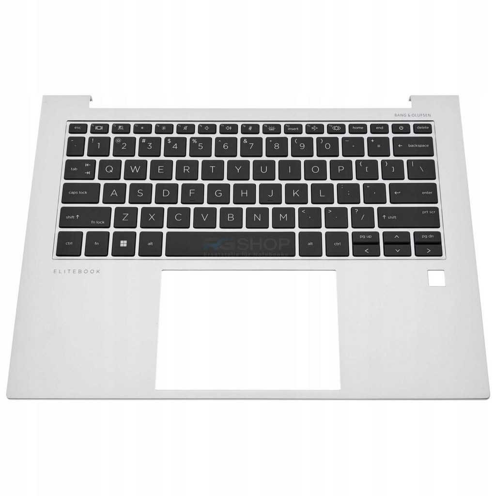 Handauflage mit Tastatur HP Elitebook 840 845 1040 (G9 G10) / Silber / LED