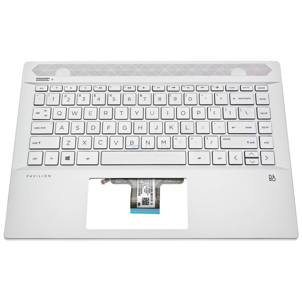 Handauflage mit Tastatur HP Pavilion 14-CE 14-CE0000 TPN-Q207 / Silber / LED