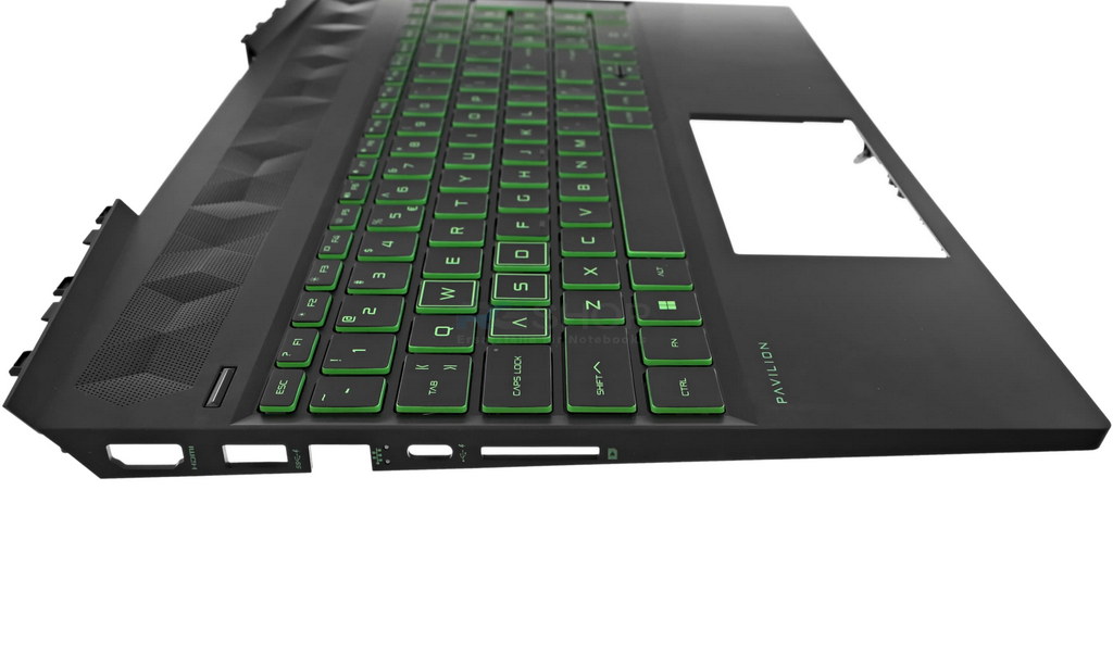 Handauflage mit Tastatur HP Pavilion GAMING 15-DK / LED / Schwarz