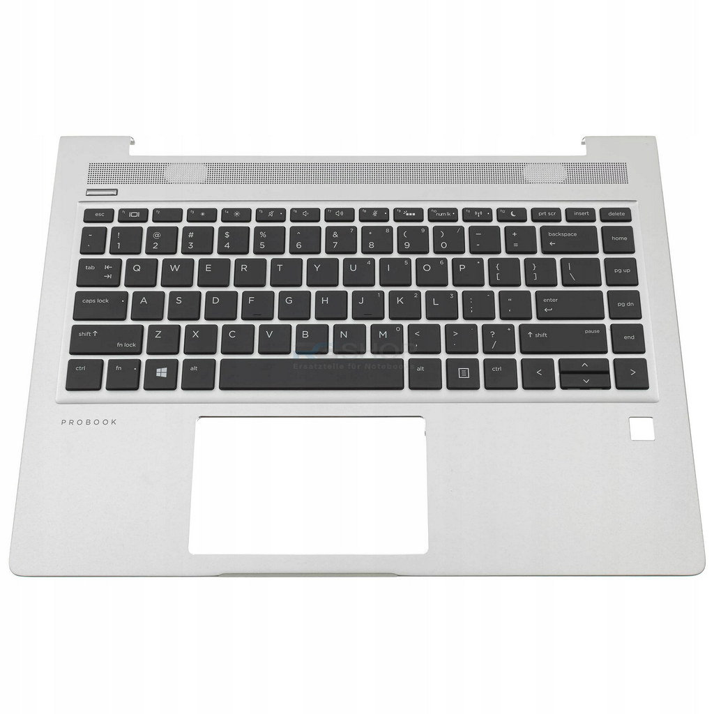 Handauflage mit Tastatur HP ProBook 440 445 (G6 G7) / Silber / LED