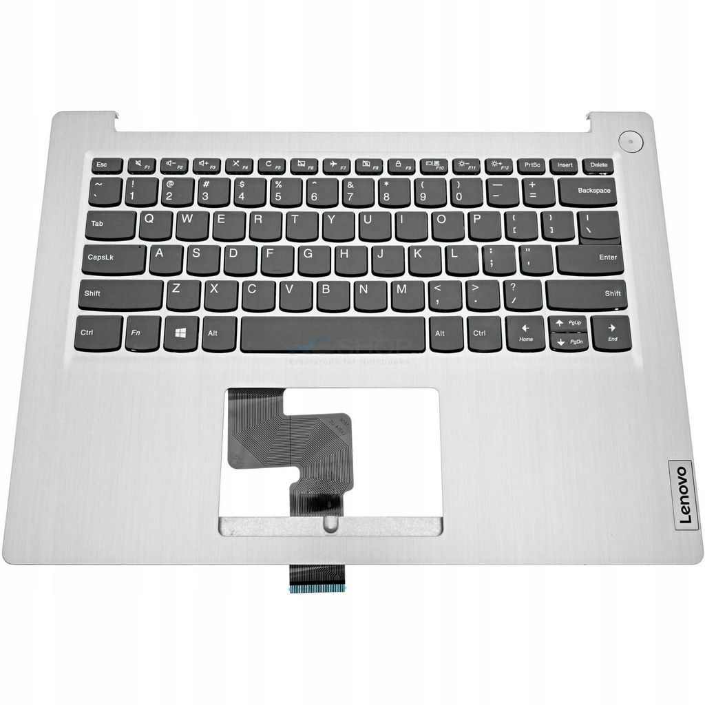 Handauflage mit Tastatur Lenovo V14 G1 IML / Silber