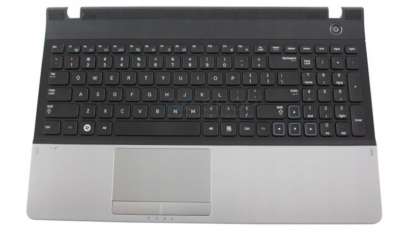 Handauflage mit Tastatur Samsung NP300E5A / Silber