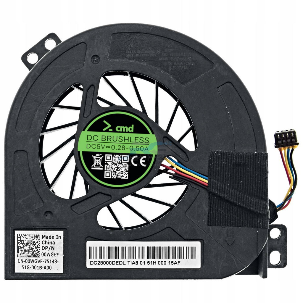 Lüfter-Set Dell Precision M4800 02K3K7 00WGVF / CPU + GPU