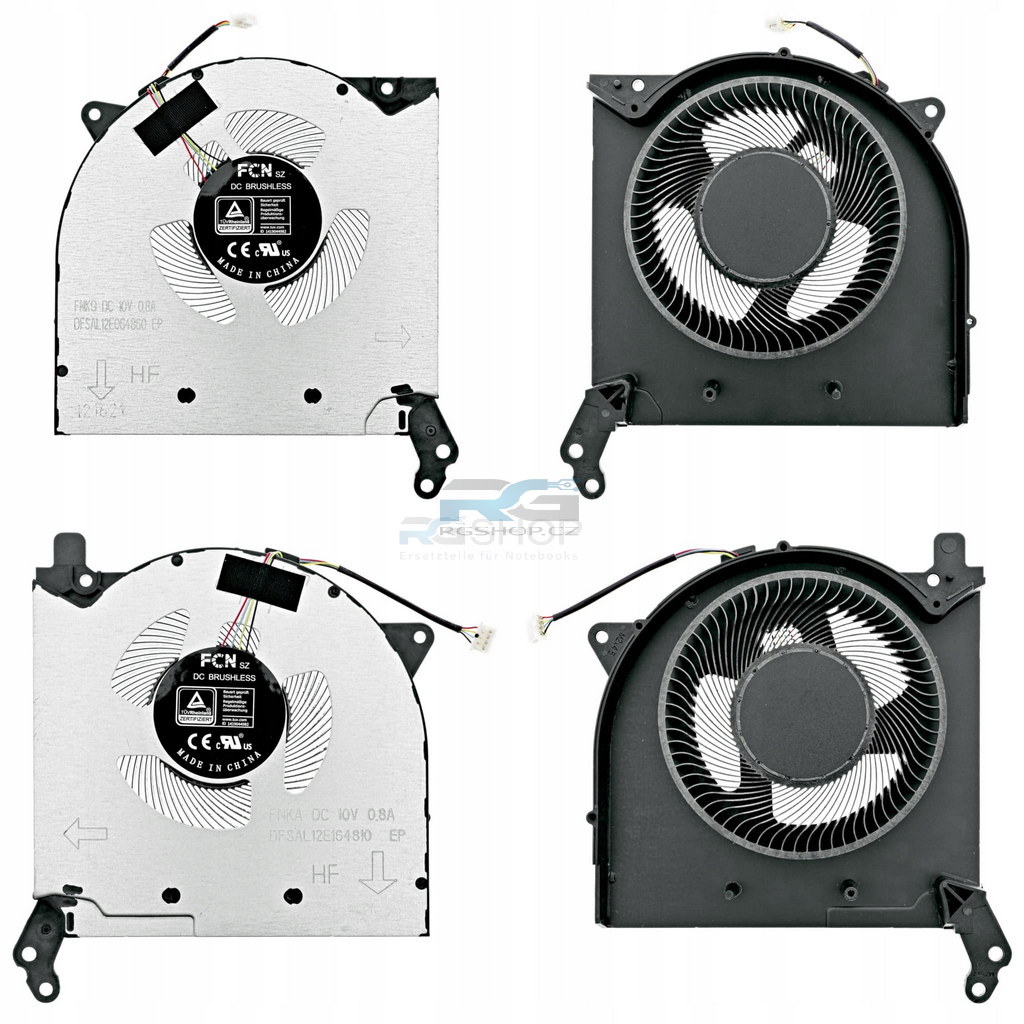 Lüfter-Set Lenovo Legion 5-17ACH6 5-17ACH6H 5-17ITH6 / CPU + GPU 10V
