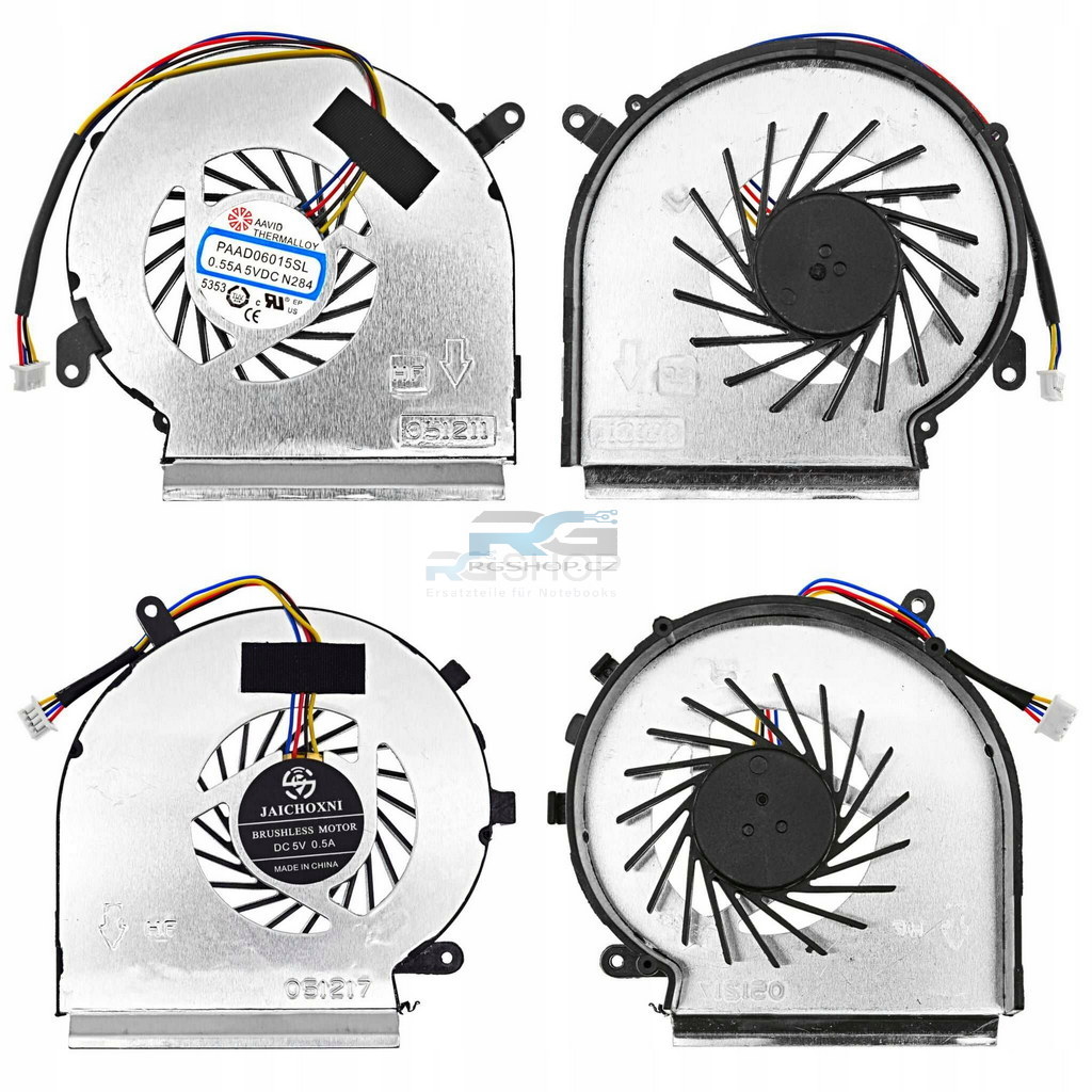 Lüfter-Set MSI GE62VR GL62VR GP62MVR / CPU + GPU