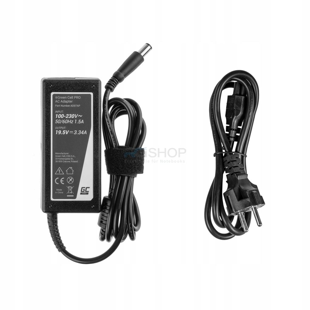 Netzteil PRO Dell 65 W 19,5 V 3,34 A 7,4-5,0 mm mit PIN