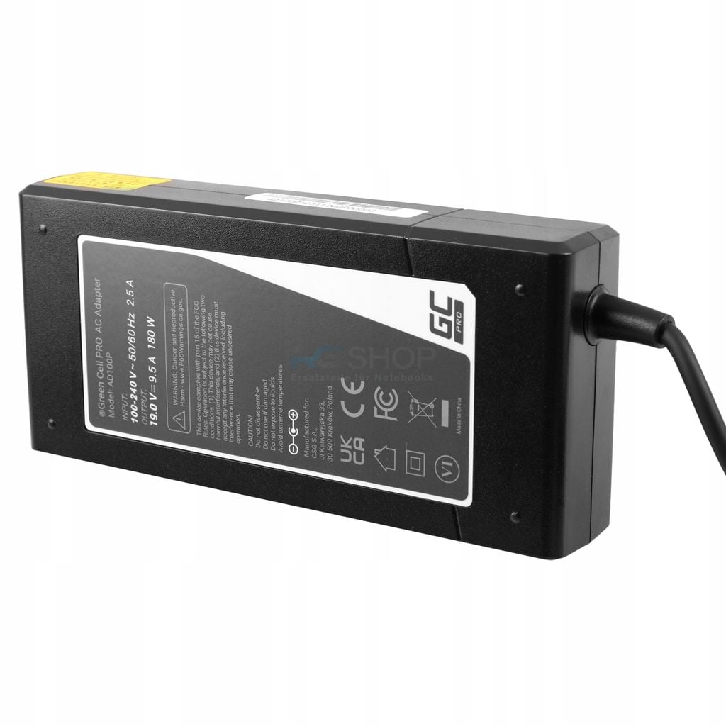 Netzteil PRO MSI, Asus 180 W 19 V 9,5 A 5,5-2,5 mm