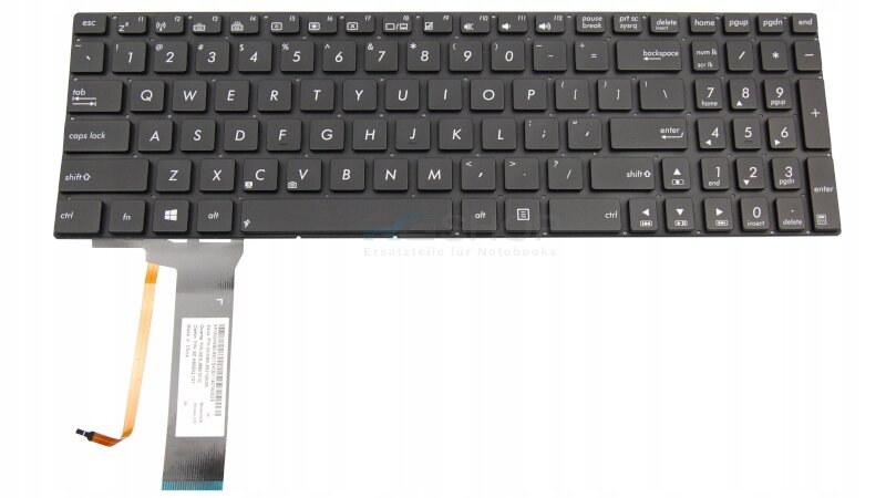 Tastatur Asus N76 N76V N76VJ N76VM N76VZ LED