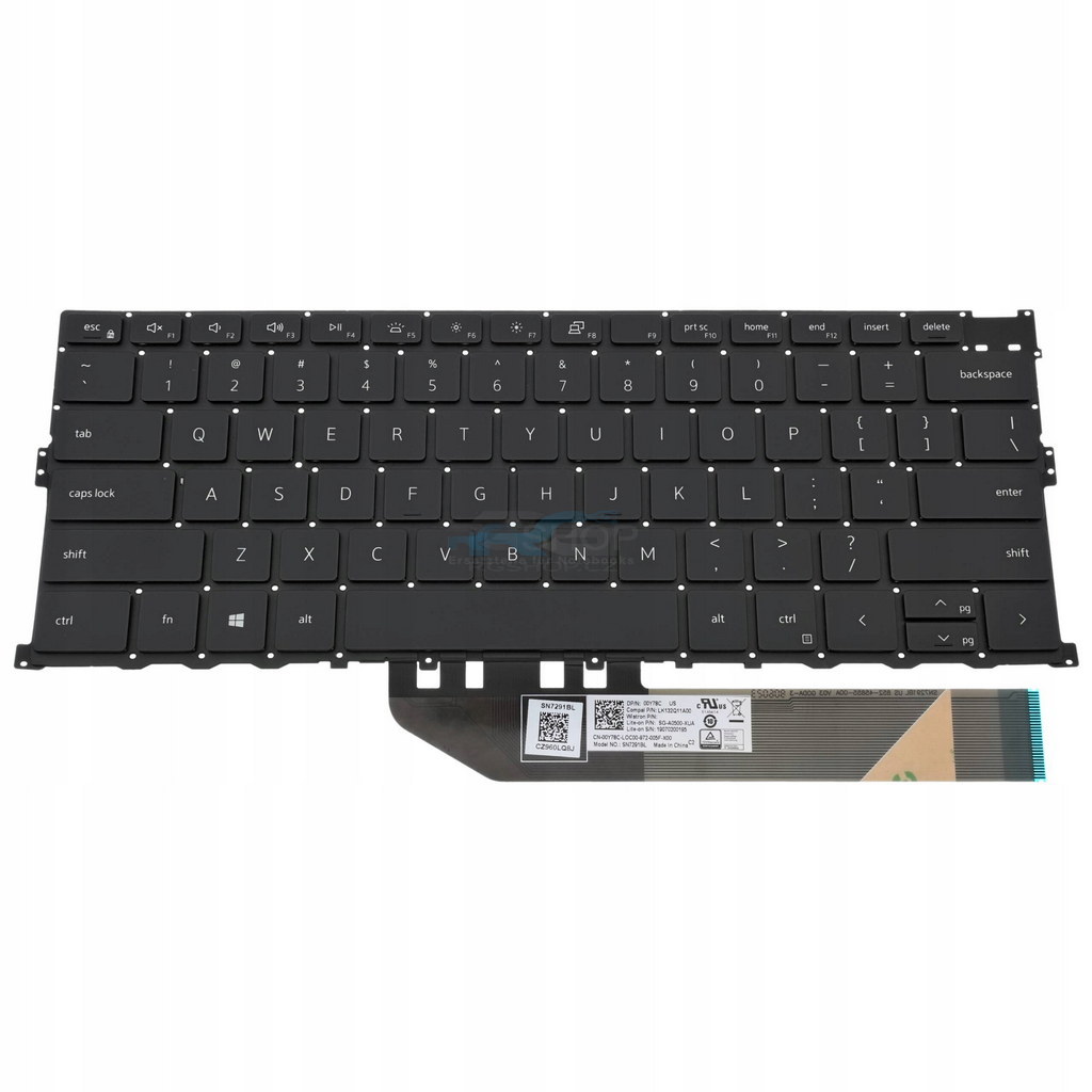 Tastatur Dell Xps 13 9300 9310 00Y78C / Schwarz LED
