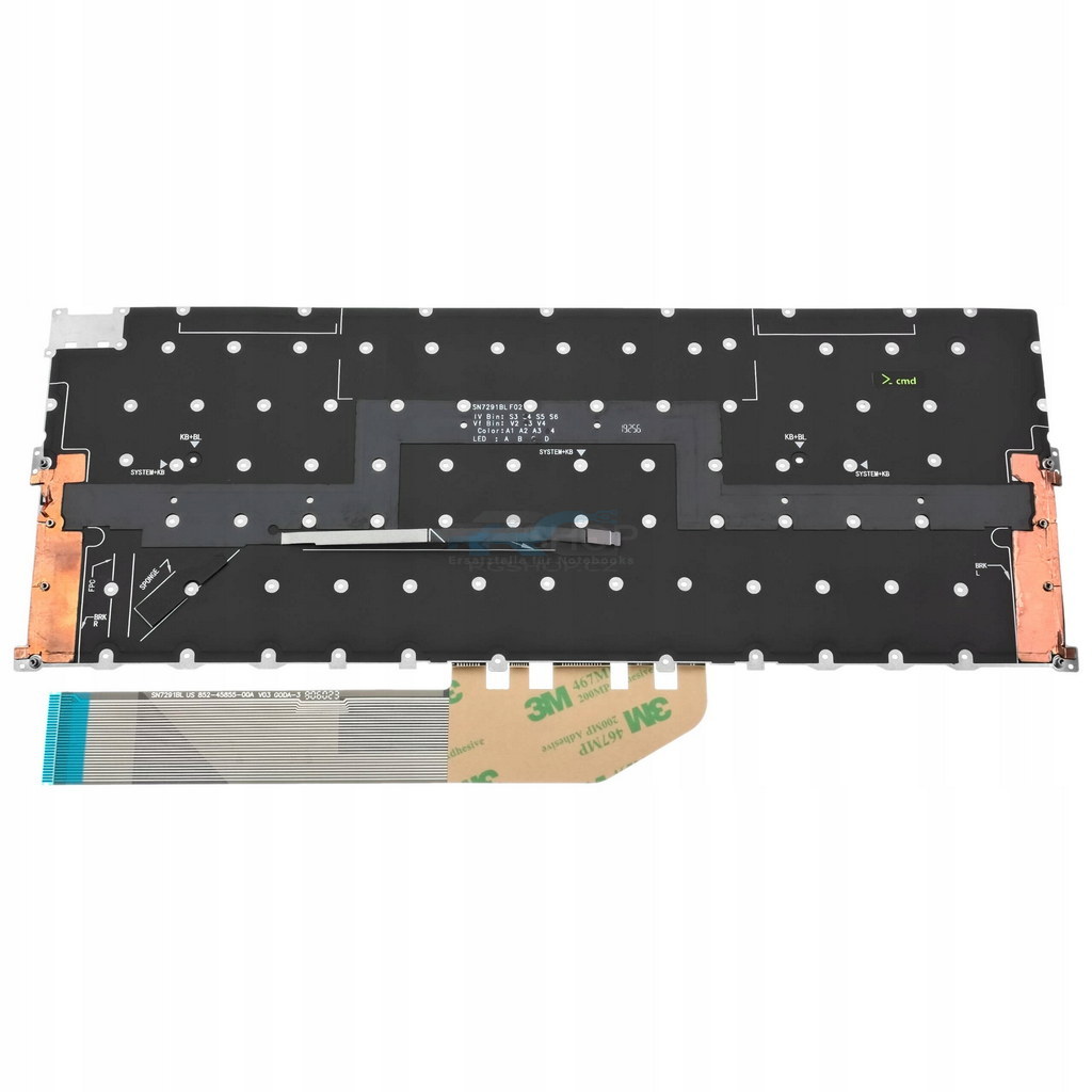 Tastatur Dell Xps 13 9300 9310 00Y78C / Schwarz LED