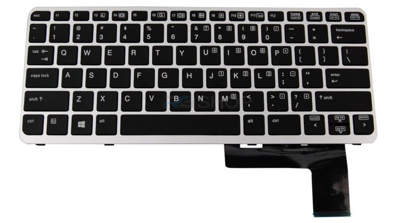 Tastatur HP ELITEBOOK 720 725 (G1 G2) Silber LED