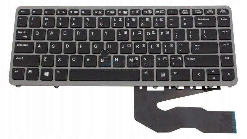 Tastatur HP EliteBook 740 750 G1 G2 / Silber LED