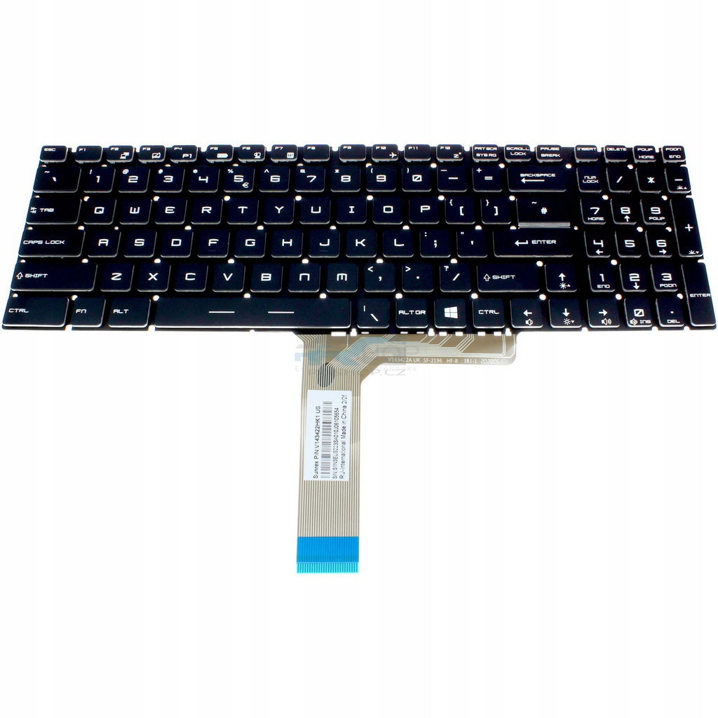 Tastatur MSI GE75 Raider (8RE 8SE 8SF 8SG) / LED Multi RGB