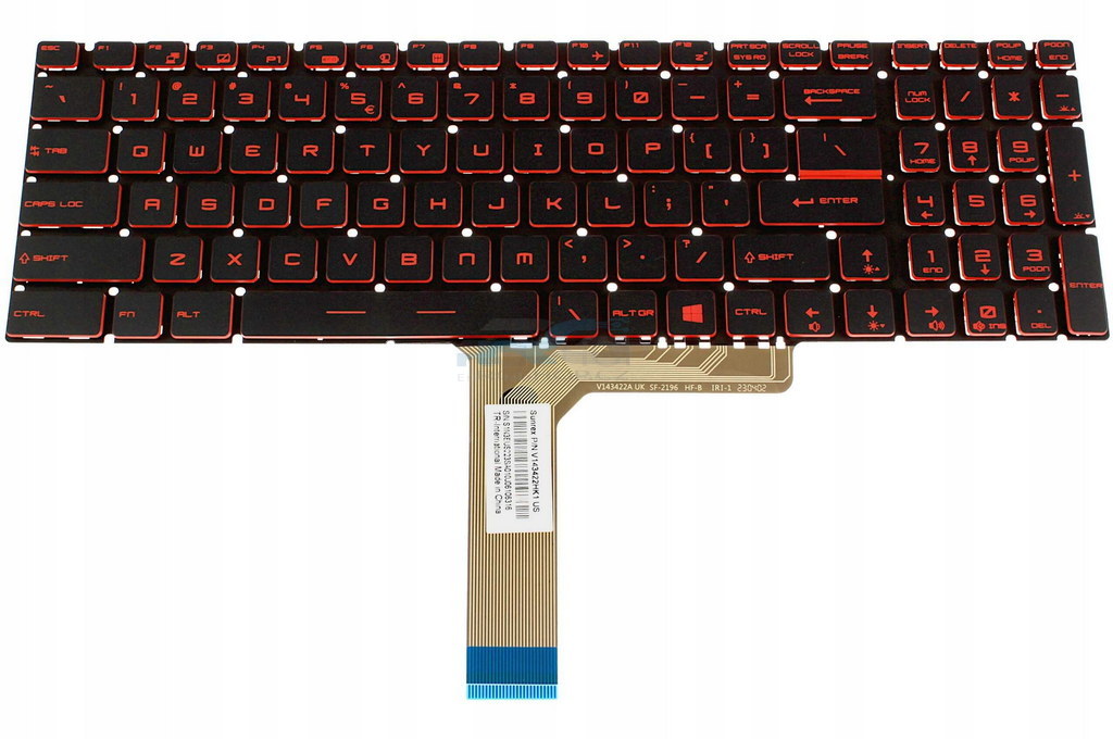 Tastatur MSI GF65 Thin 9SEXR / LED Red