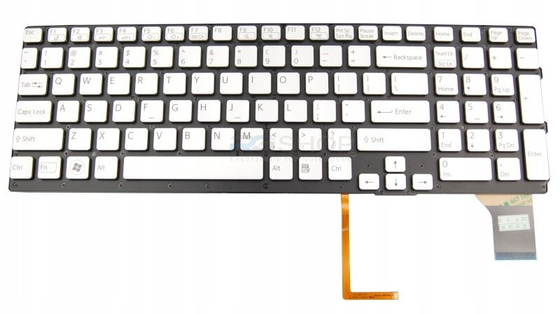 Tastatur SONY VAIO VPC-SE VPCSE2F1E / Silber LED