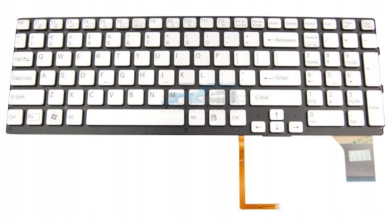 Tastatur Sony Vaio VPC-SE VPCSE2V9E / Silber LED