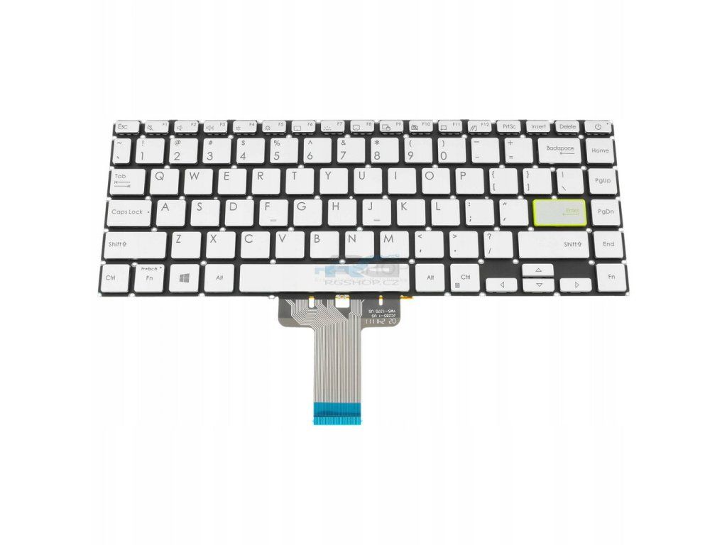 Tastatur Asus E410 E410K E410KA E410M E410MA / Silber LED