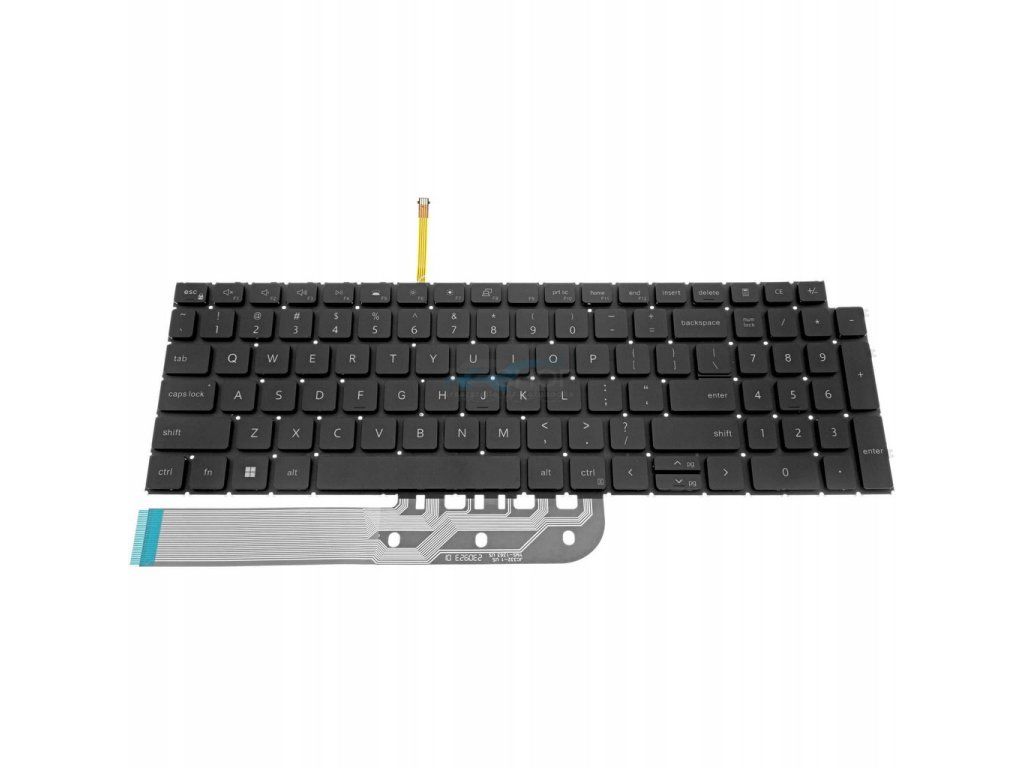 Tastatur Dell Latitude 3520 / Schwarz LED