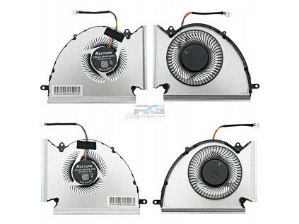 Lüfter-Set MSI GP76 Leopard GE76 Raider WE76 Workstation / CPU + GPU