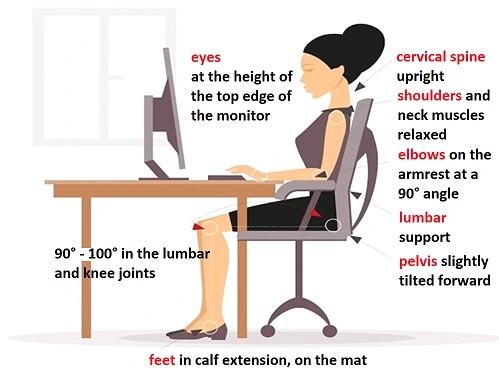 5 ergonomic tips for proper sitting