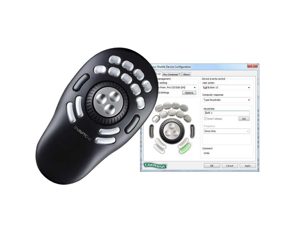 Contour Design multimedia controller Shuttle Pro V2 Ergoproduct