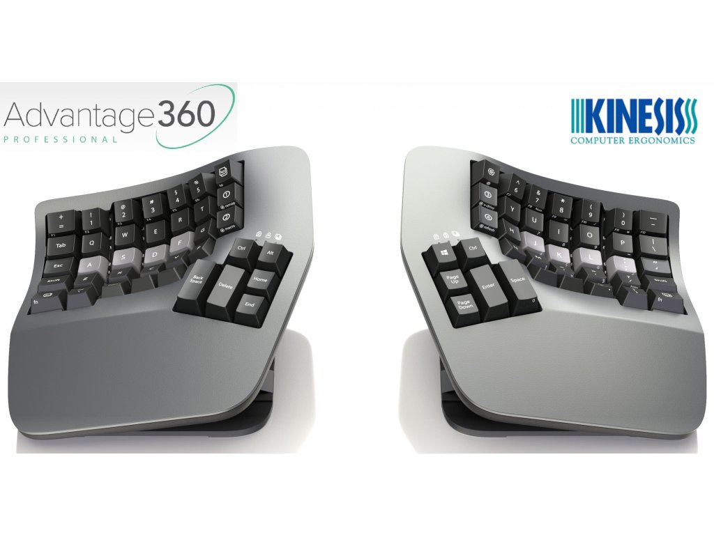 【ワイヤレス・茶軸】Kinesis Advantage360 Pro Advantage360 Professional Split Mechanical Keyboard | Kinesis