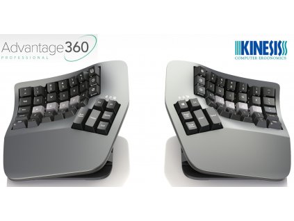 Kinesis Advantage360 QWERTY Steel Blue Keycap Set - Ergo-product