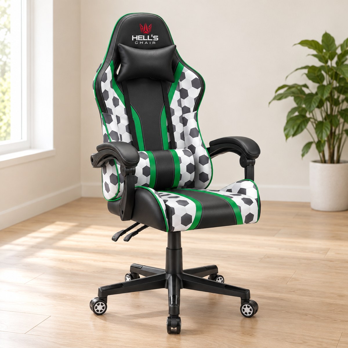 Detské kreslo HC-1005 futbalový motív, ekokoža od Hell's Chair