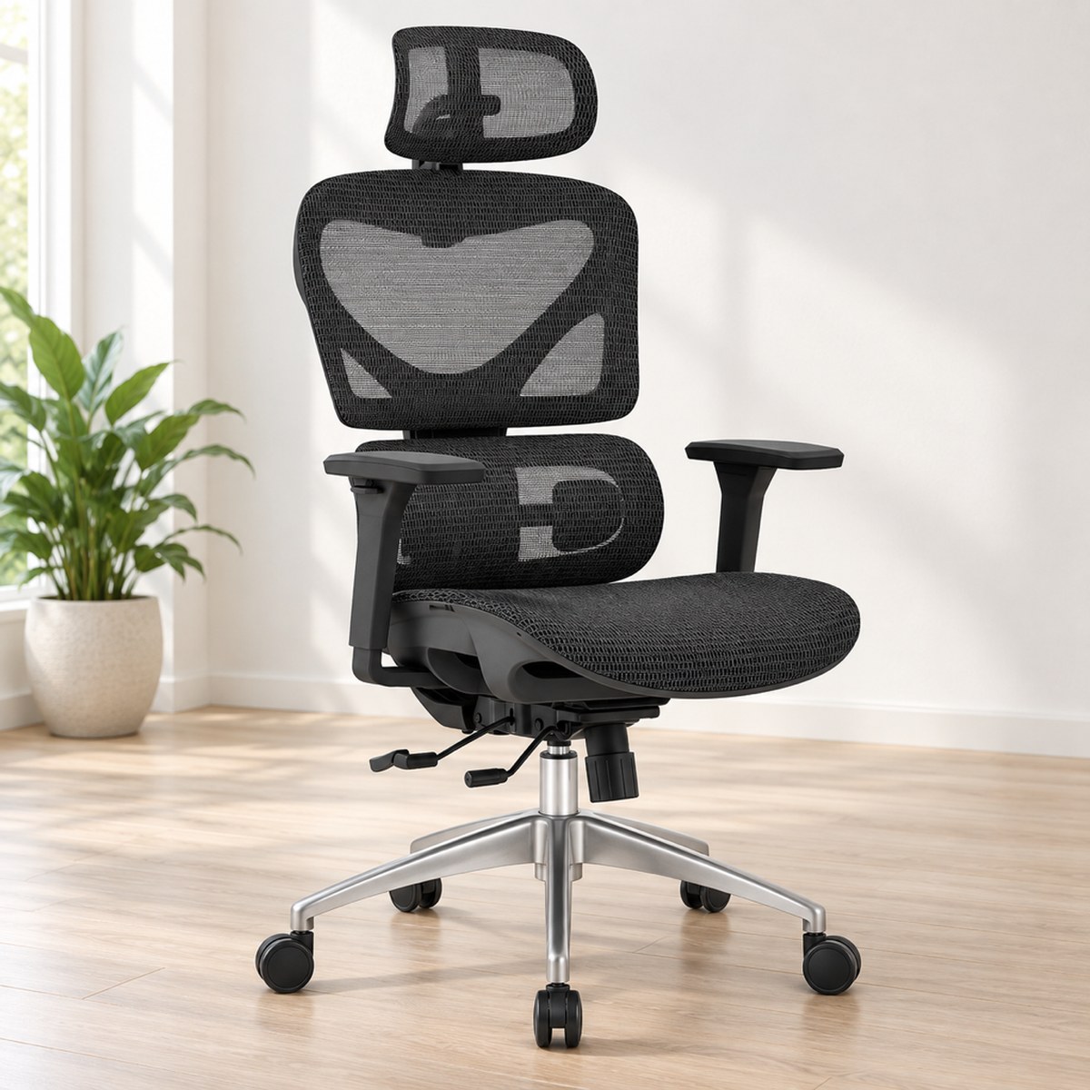 Kancelárska stolička HC-1056 čierna, sieťovina MESH Premium od Hell's Chair