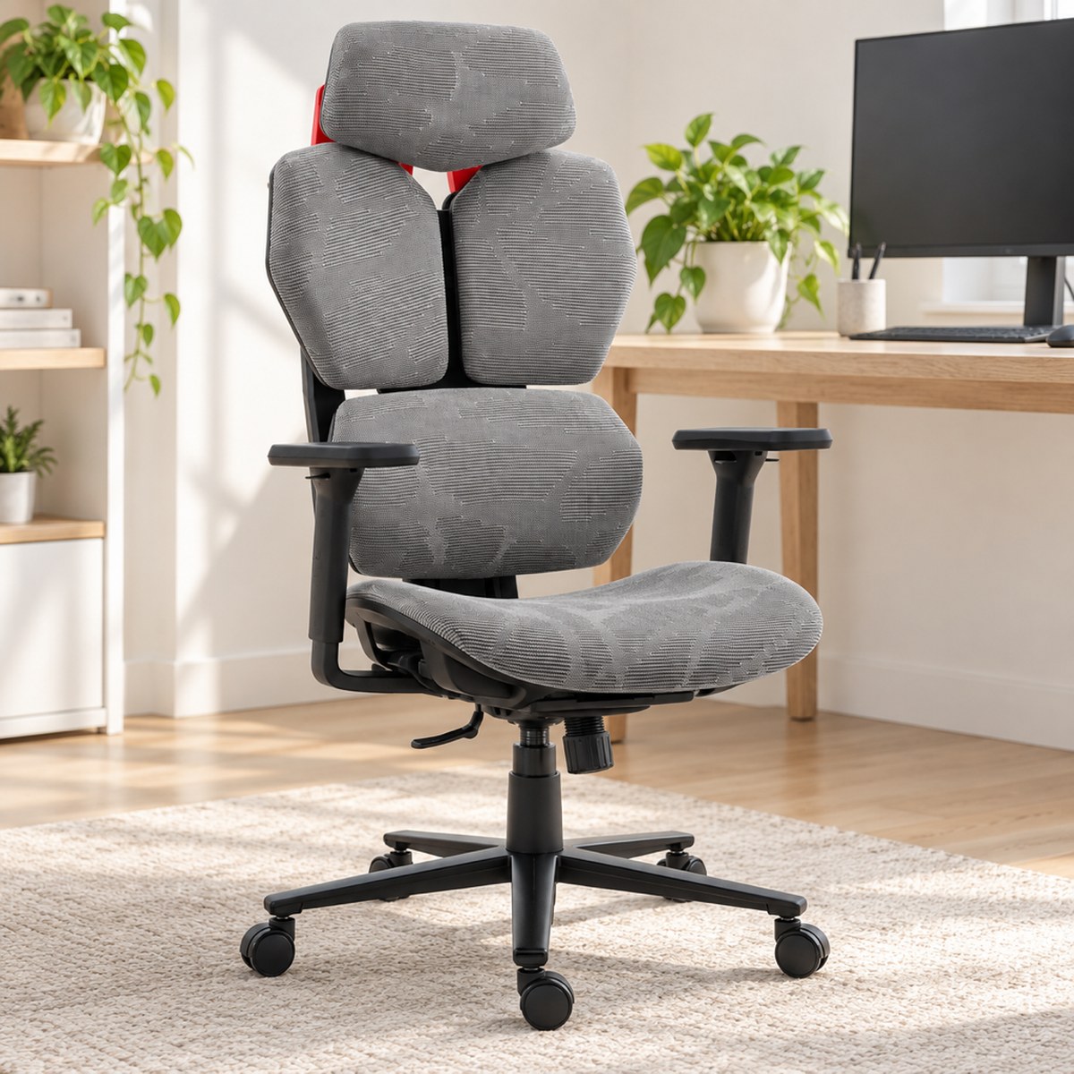 Kancelárska stolička HC-1010 sivá, látka od Hell's Chair