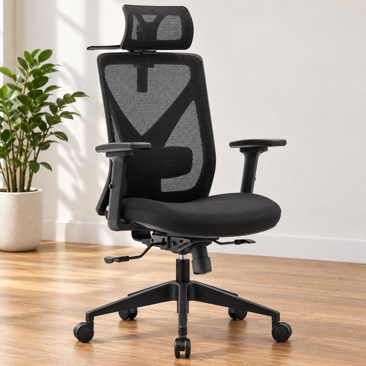 Kancelárska stolička HC-1055 čierna, látka od Hell's Chair