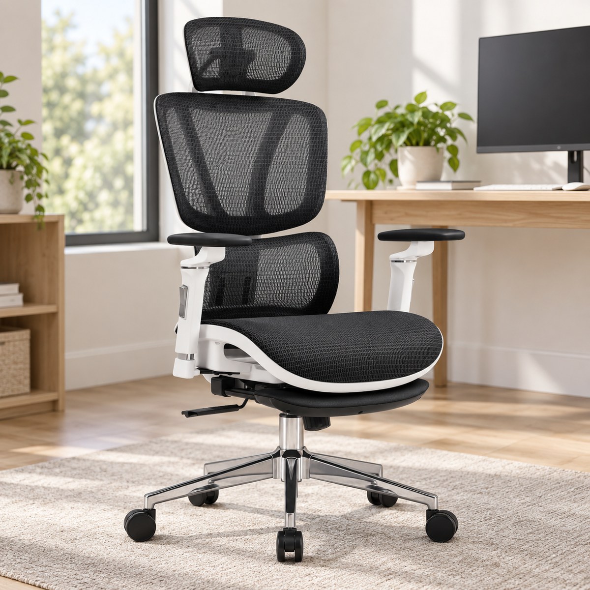 Kancelárska stolička HC-1044 čierno-biela od Hell's Chair