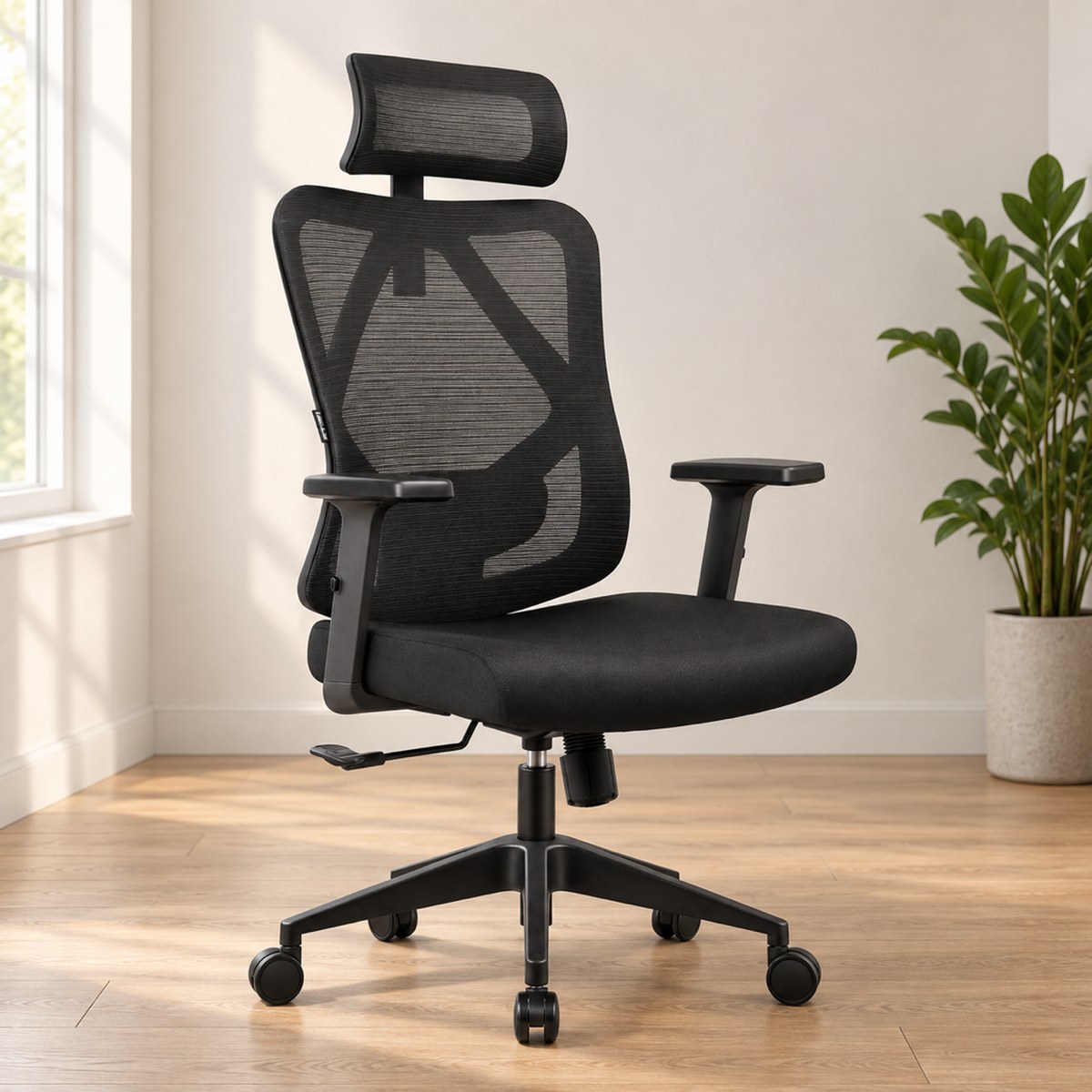 Kancelárska stolička HC-1041 čierna, látka od Hell's Chair