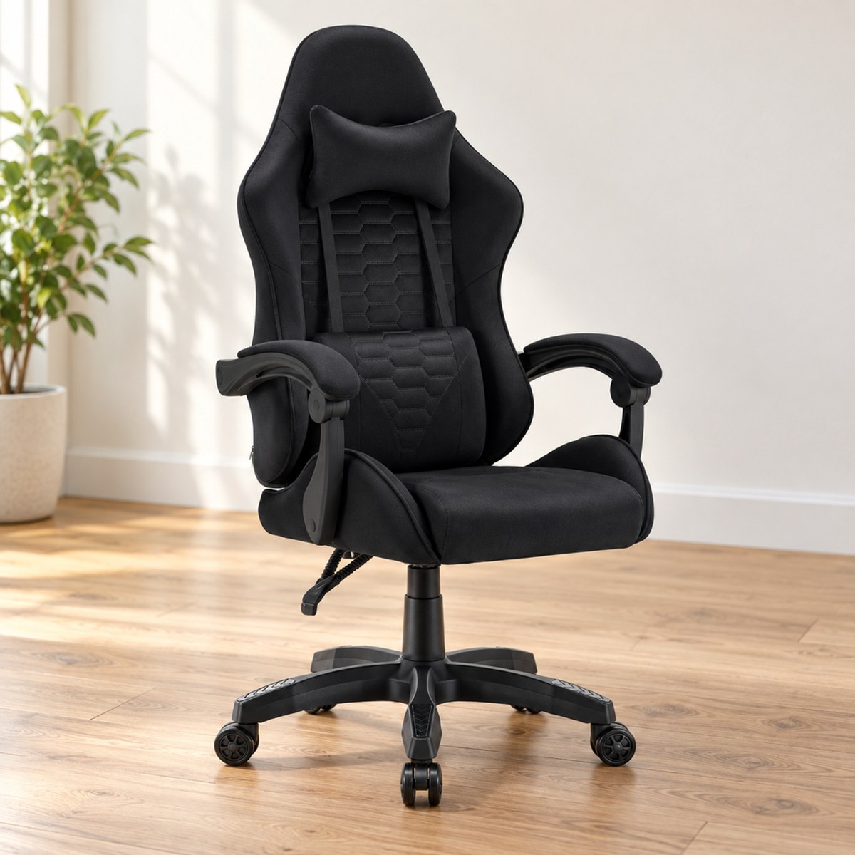 Detské herné kreslo HC-1000 čierne látka od Hell's Chair