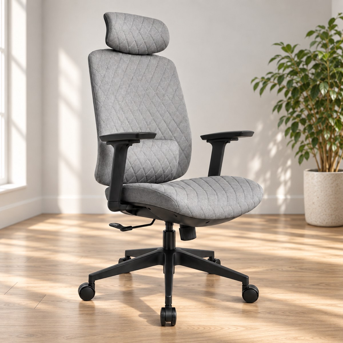 Kancelárska stolička HC-1047 sivá, látka Premium od Hell's Chair