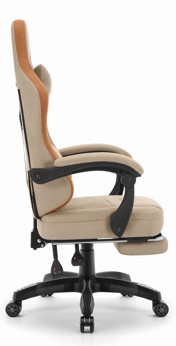 Béžové herné kreslo Hell's Chair HC-1015