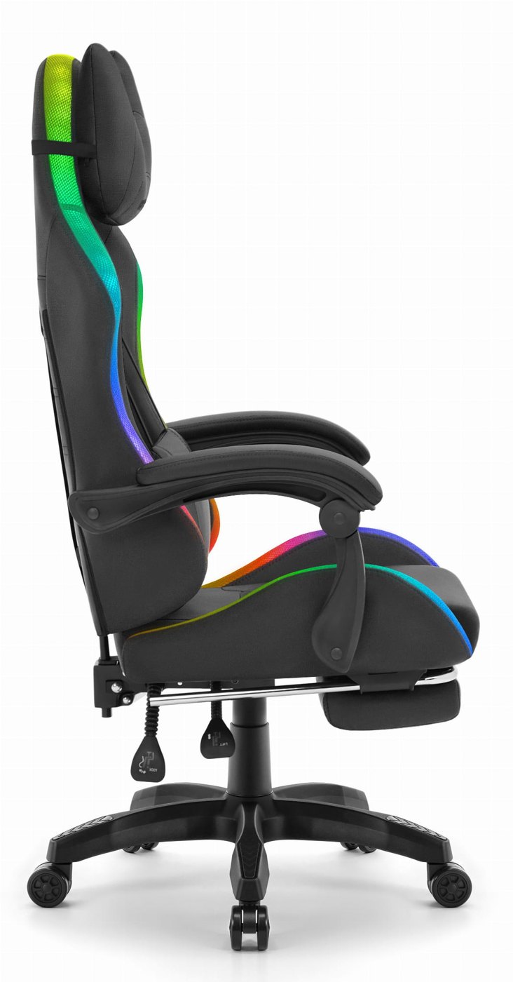 Detské herné kreslo Hell's Chair HC-1039 2.0 KIDS, čierne