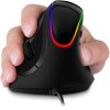 CONNECT IT GAME FOR HEALTH RGB ergonomická vertikální myš, drátová, ČERNÁ