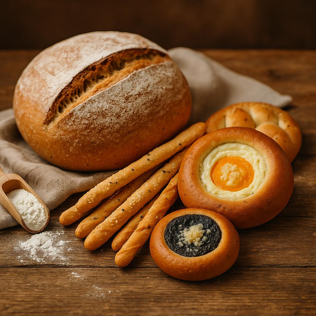 Dokonalý stôl plný chutí: ako kombinovať chlieb, tyčinky a sladké koláčiky