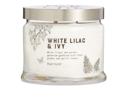 white lilac ivy partylite